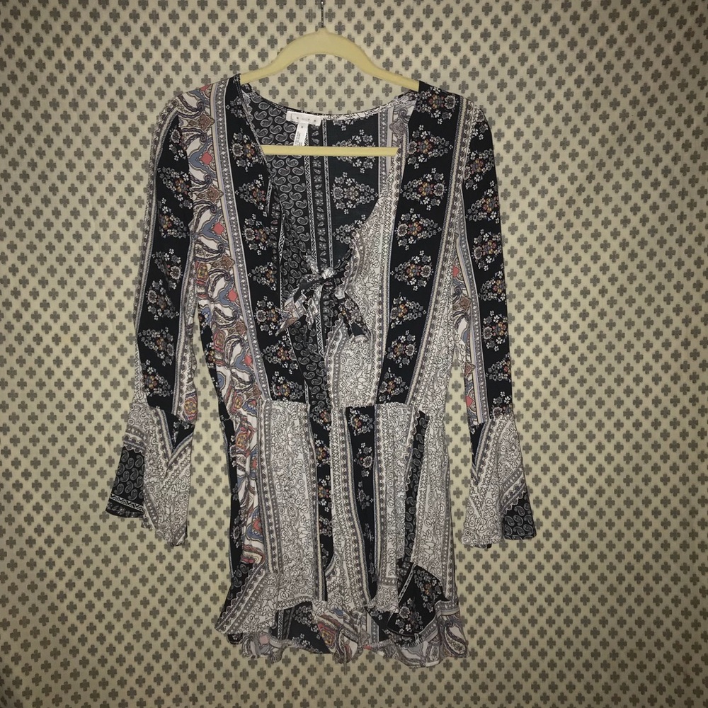 Leith Tie Front Romper
